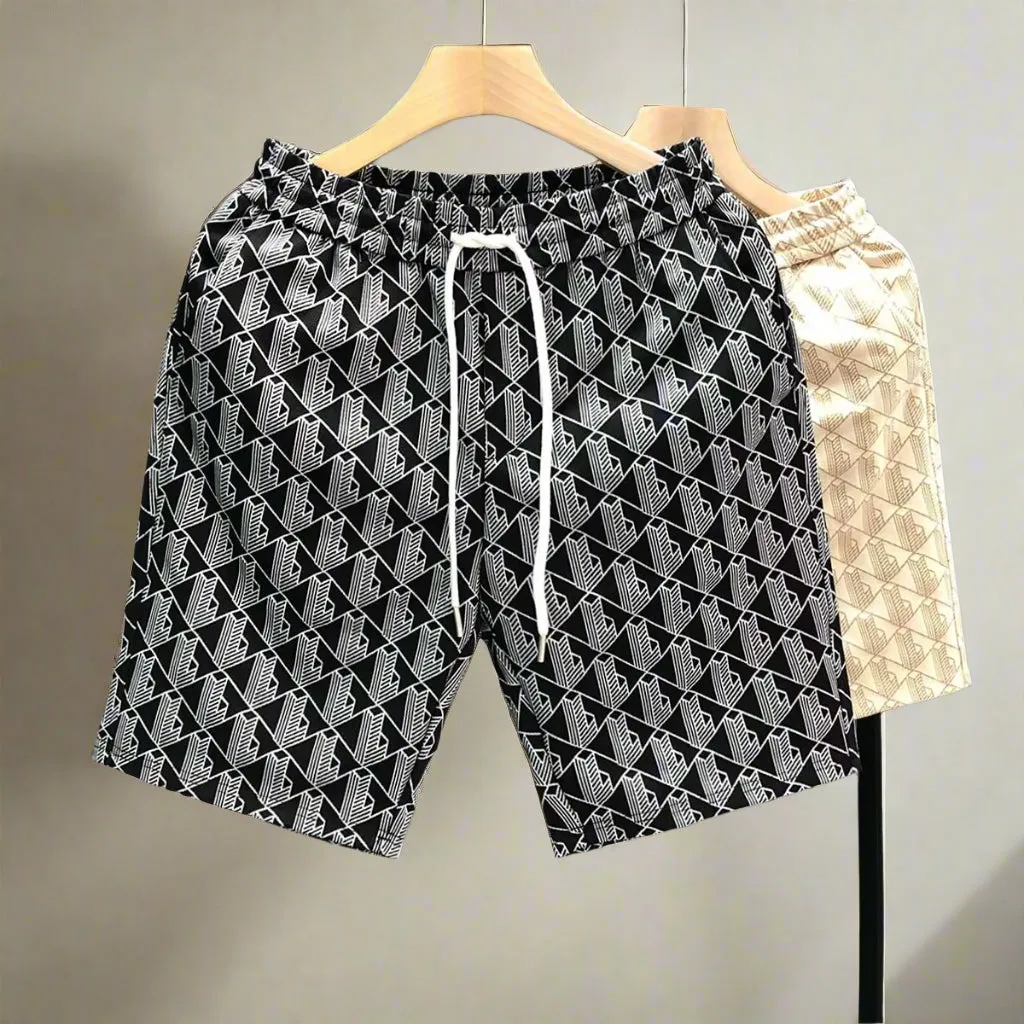 2025 New Summer Design Sense Casual Thin Shorts Men'S Trendy Five-Point Pants Loose Outer Wear Beach Large Pants