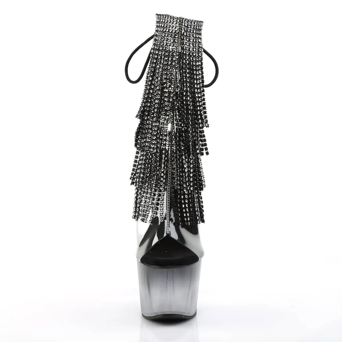 ADORE-1017RSFT Ombre Sparkly Fringe Boots