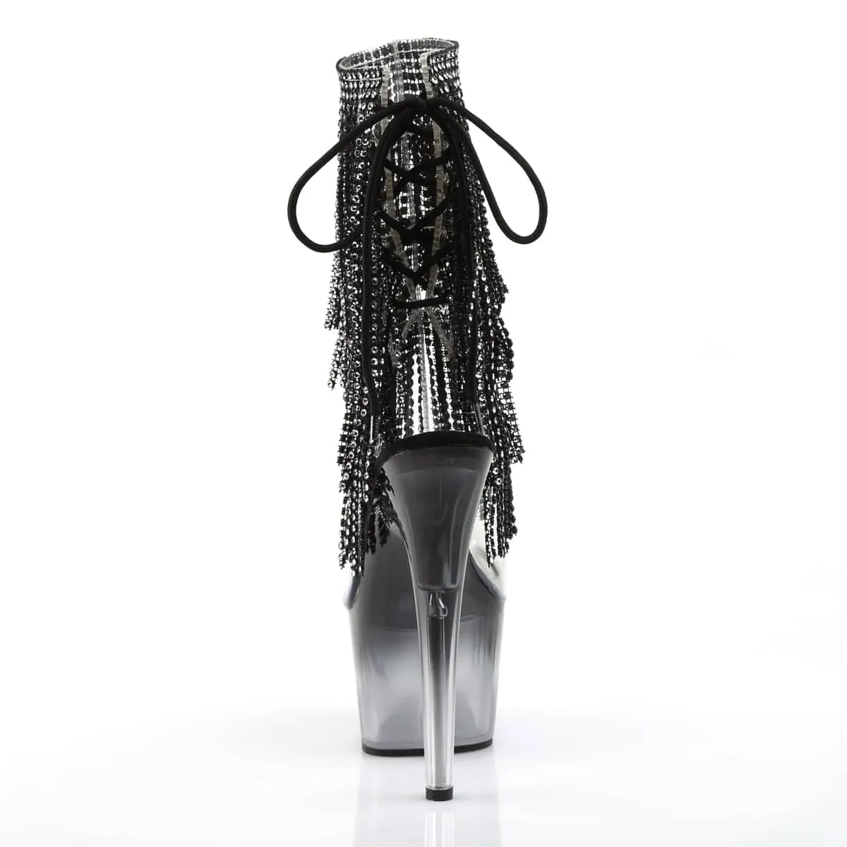 ADORE-1017RSFT Ombre Sparkly Fringe Boots