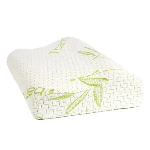 Bamboo Contour Memory Foam Pillow for Neck and Shoulder – 50cm x 30cm