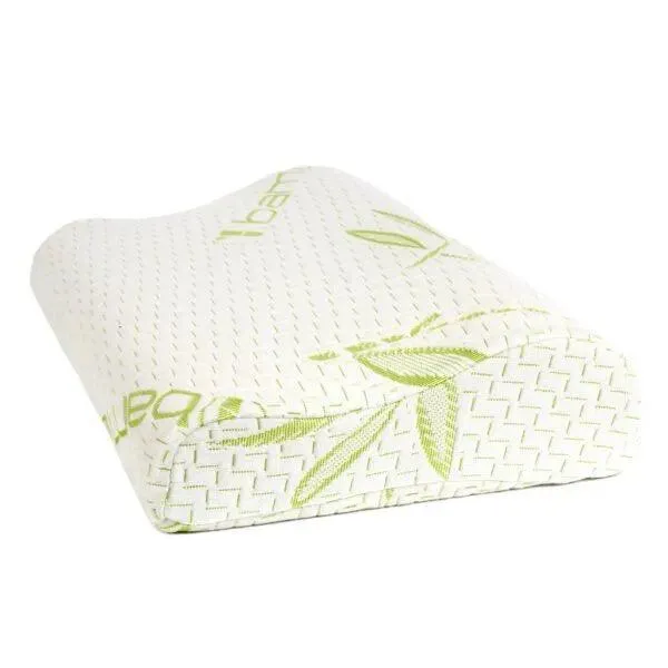 Bamboo Contour Memory Foam Pillow for Neck and Shoulder – 50cm x 30cm