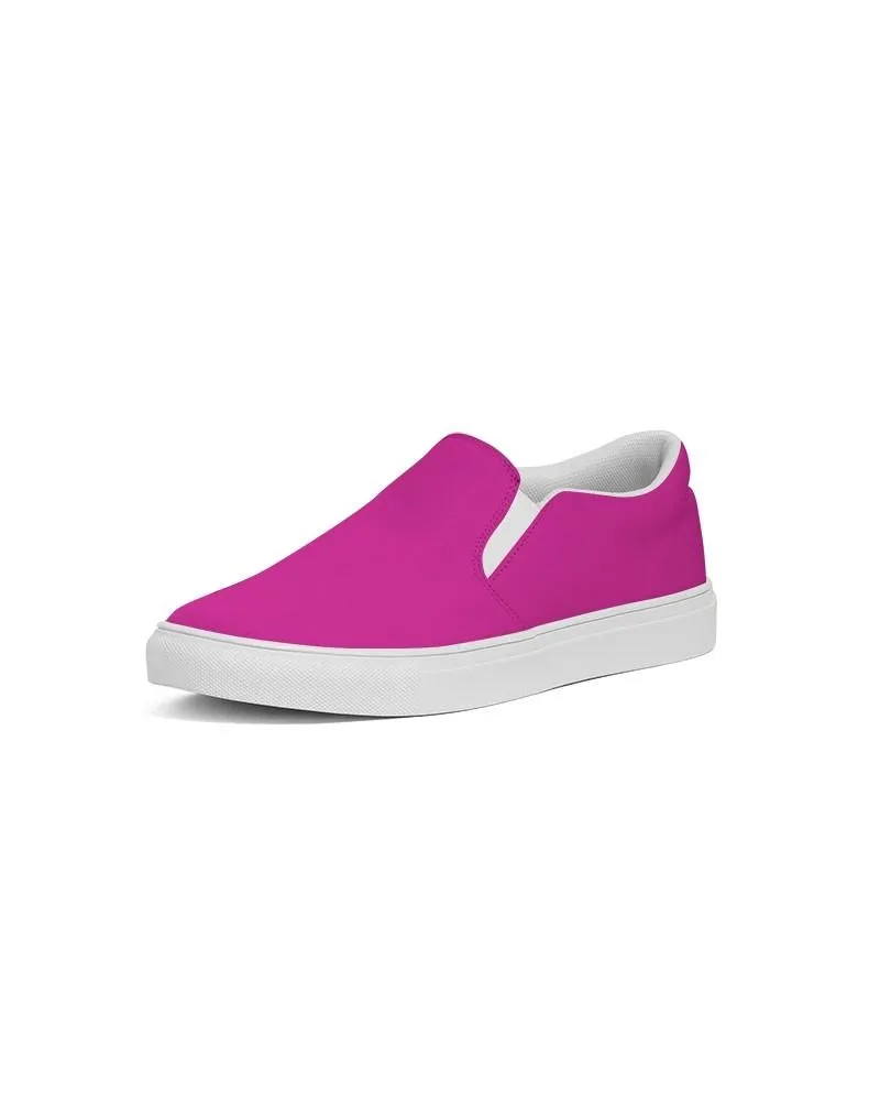 Bright Cool Magenta Slip-On Canvas Sneakers | Women's | Bright Pure Cool Magenta | C12M100Y0K0