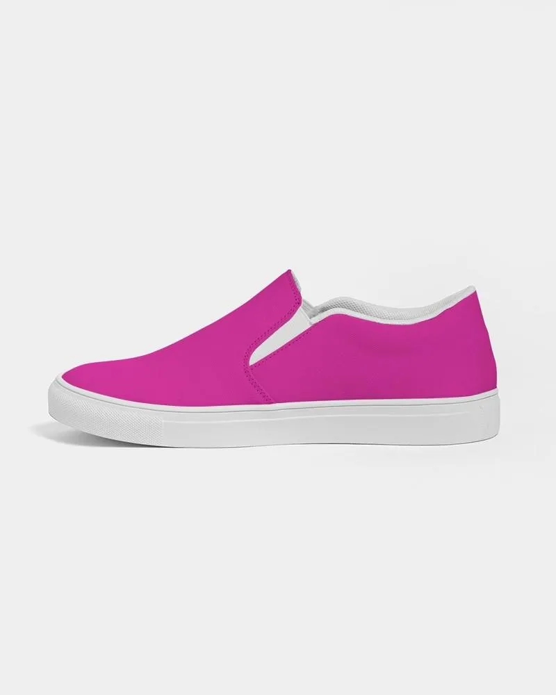 Bright Cool Magenta Slip-On Canvas Sneakers | Women's | Bright Pure Cool Magenta | C12M100Y0K0