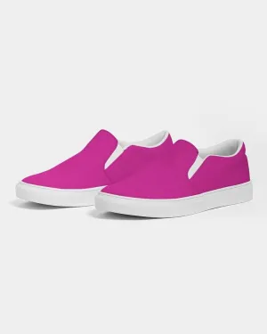 Bright Cool Magenta Slip-On Canvas Sneakers | Women's | Bright Pure Cool Magenta | C12M100Y0K0