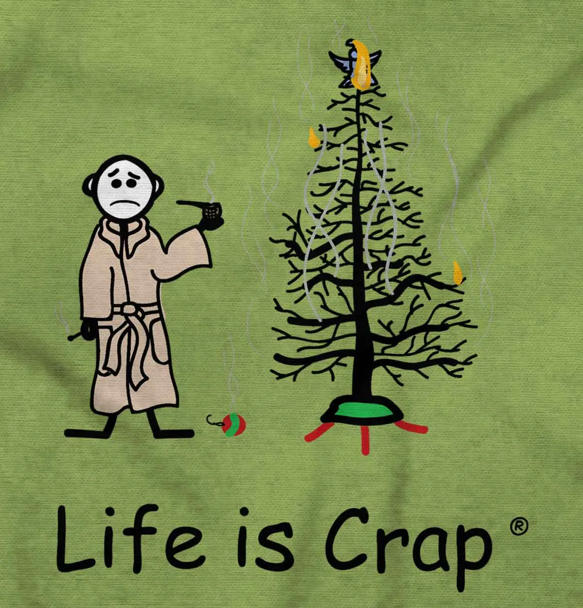 Burnt Christmas Tree Hoodie