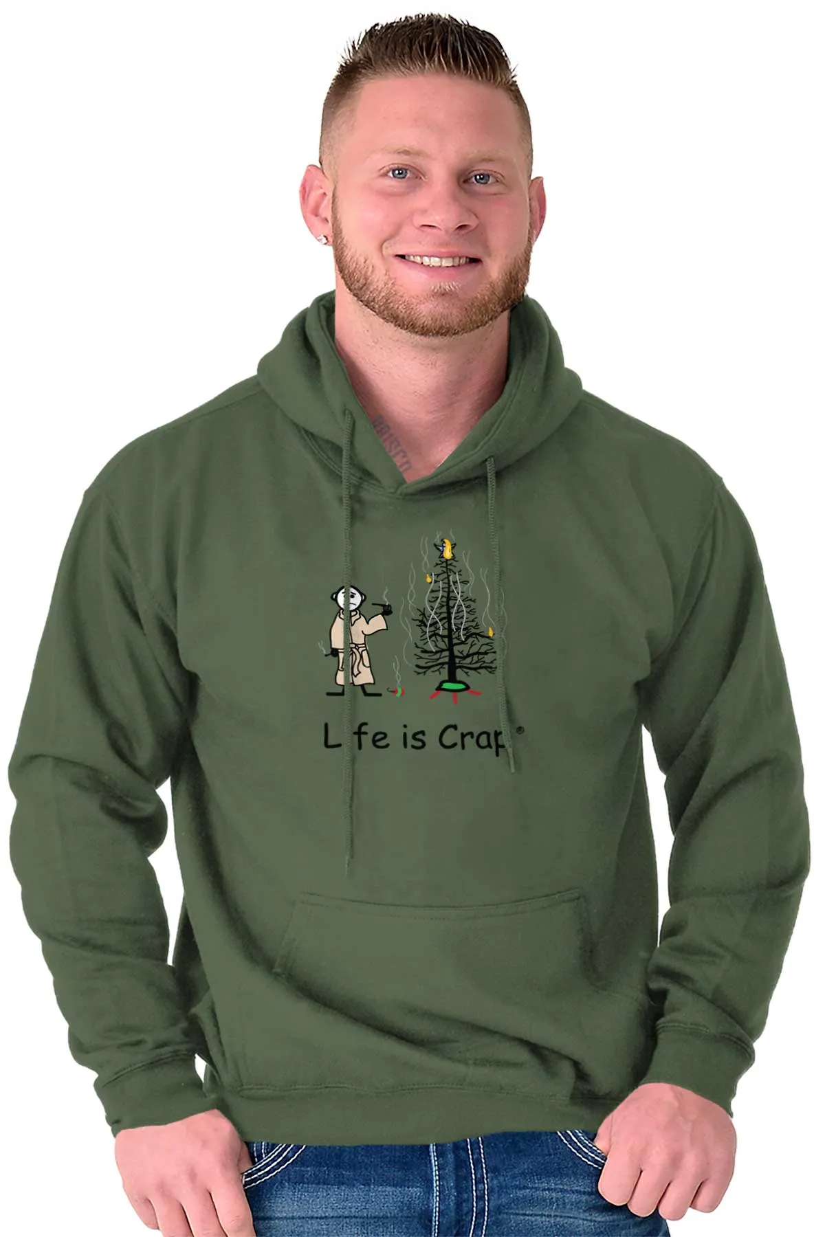 Burnt Christmas Tree Hoodie