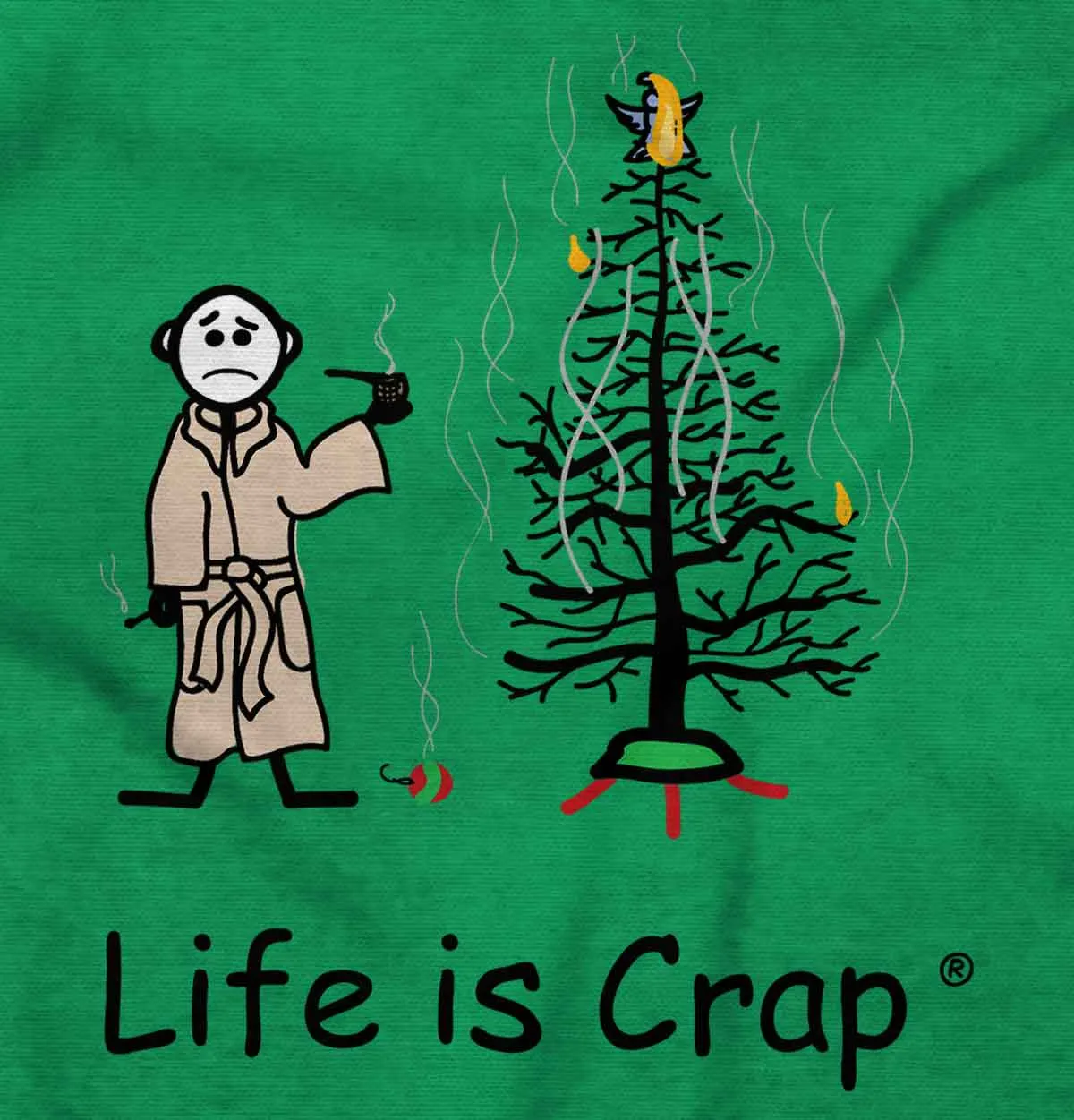 Burnt Christmas Tree Hoodie
