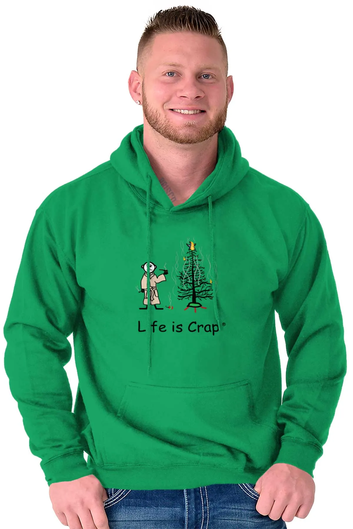 Burnt Christmas Tree Hoodie