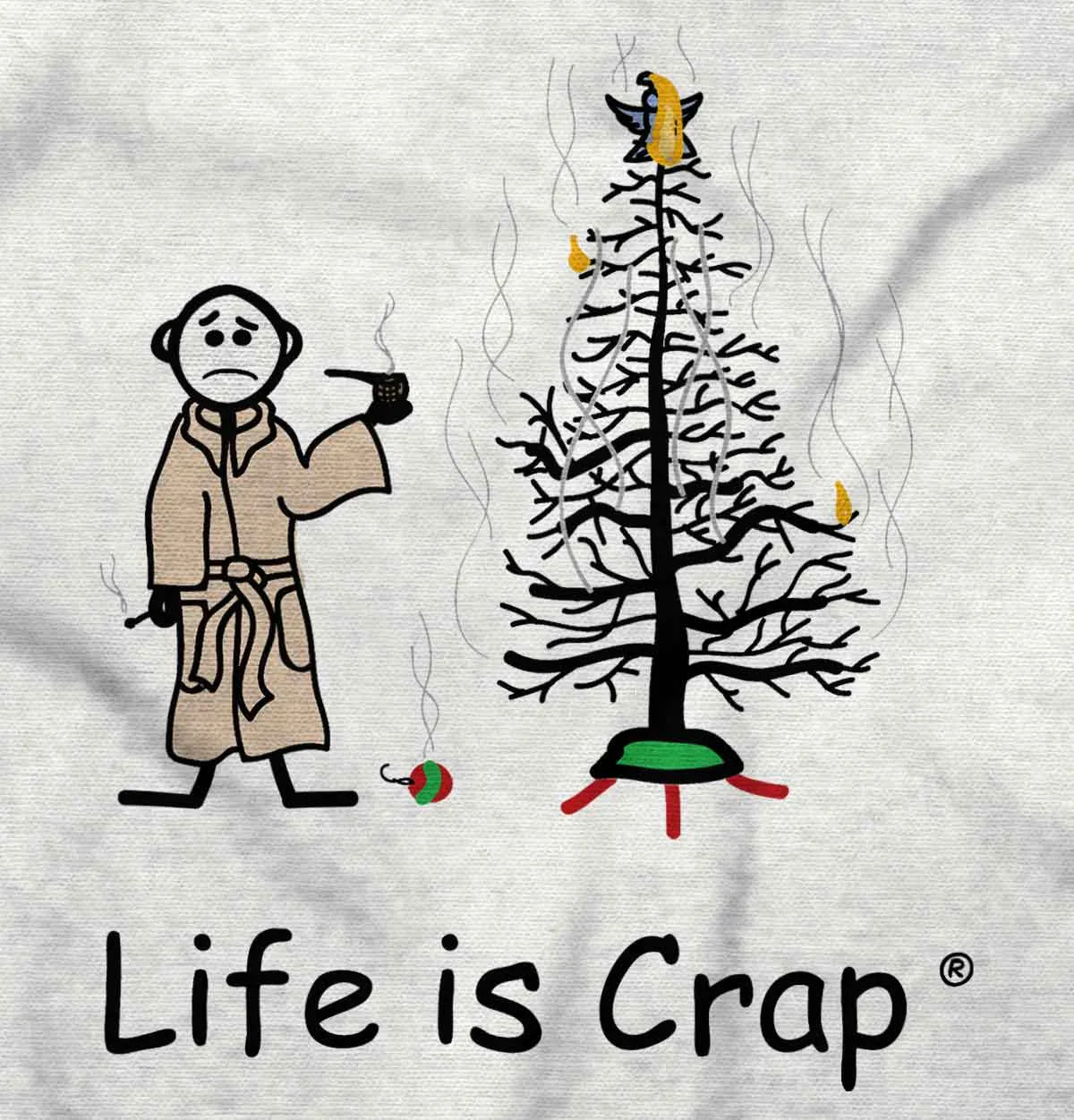 Burnt Christmas Tree Hoodie