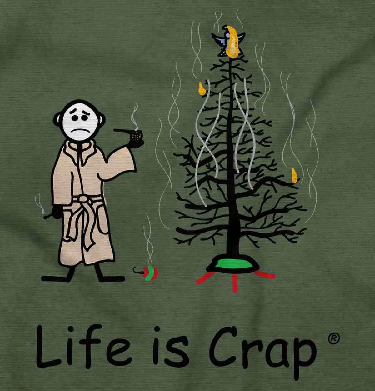 Burnt Christmas Tree Hoodie