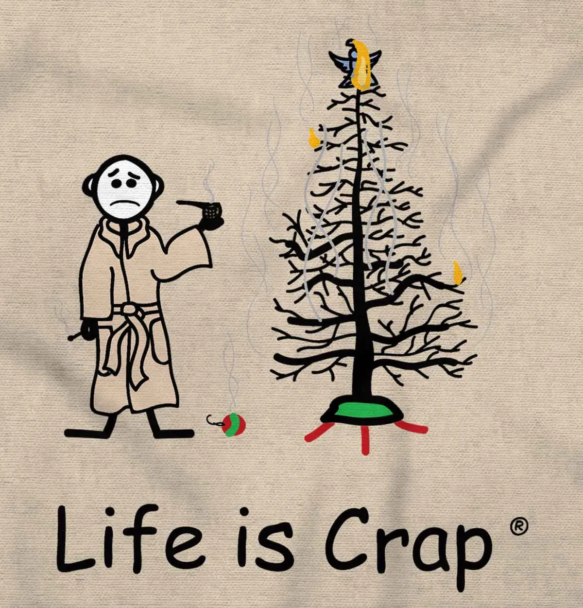 Burnt Christmas Tree Hoodie