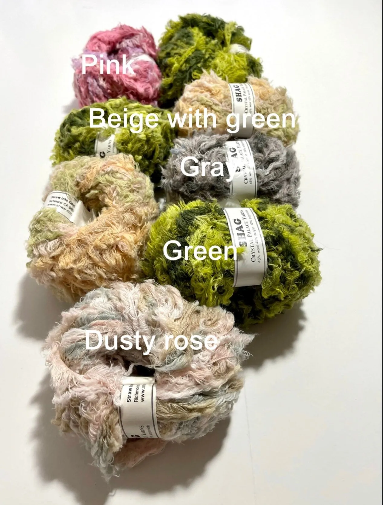 Christmas gift, Colourful Yarns, Junk Journal Yarn, Scrapbook Yarn, Art Grab Bag, Fluffy Eyelash Rainbow Ice Yarn, Novelty Fiber, Crafting