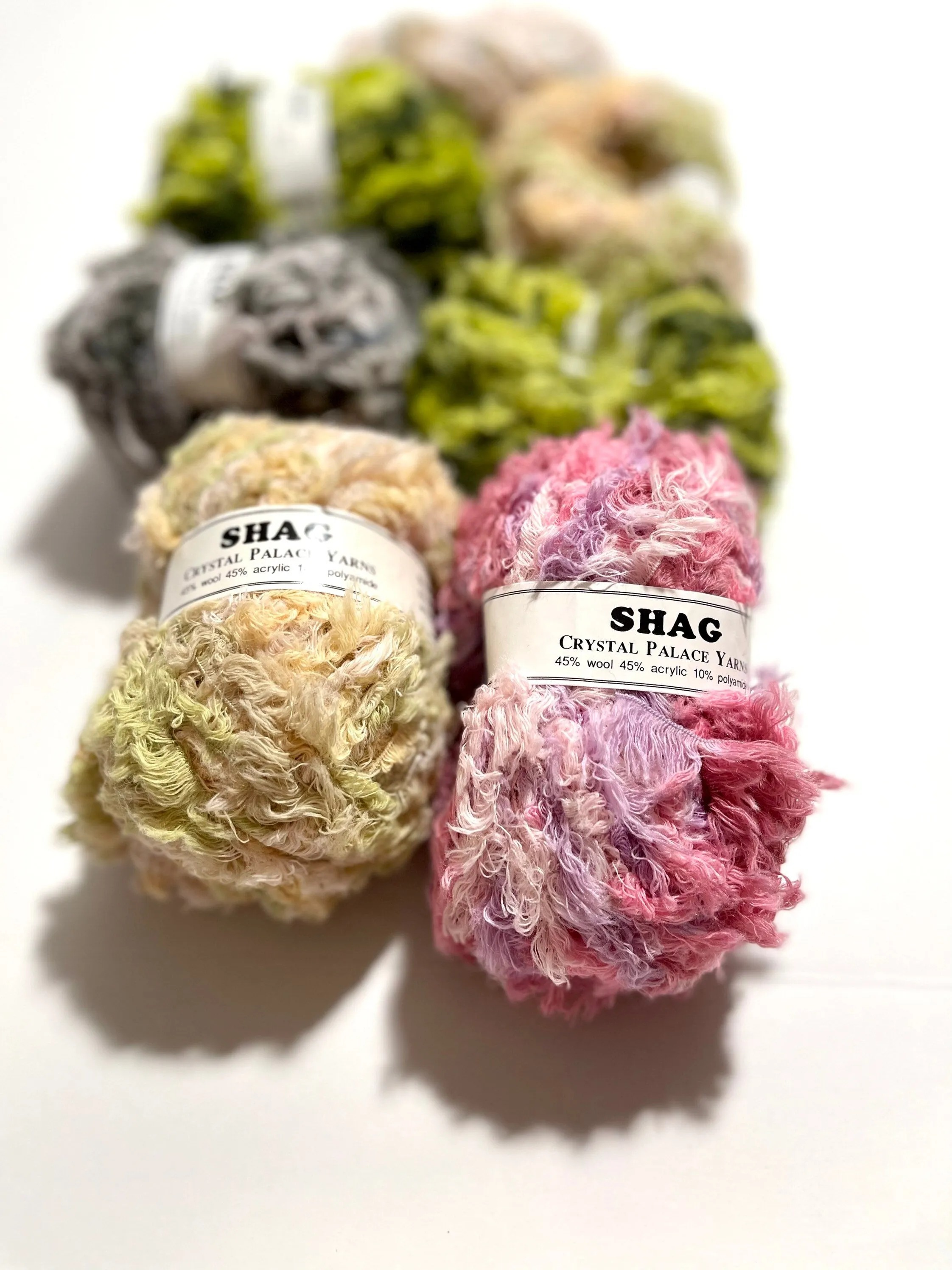 Christmas gift, Colourful Yarns, Junk Journal Yarn, Scrapbook Yarn, Art Grab Bag, Fluffy Eyelash Rainbow Ice Yarn, Novelty Fiber, Crafting