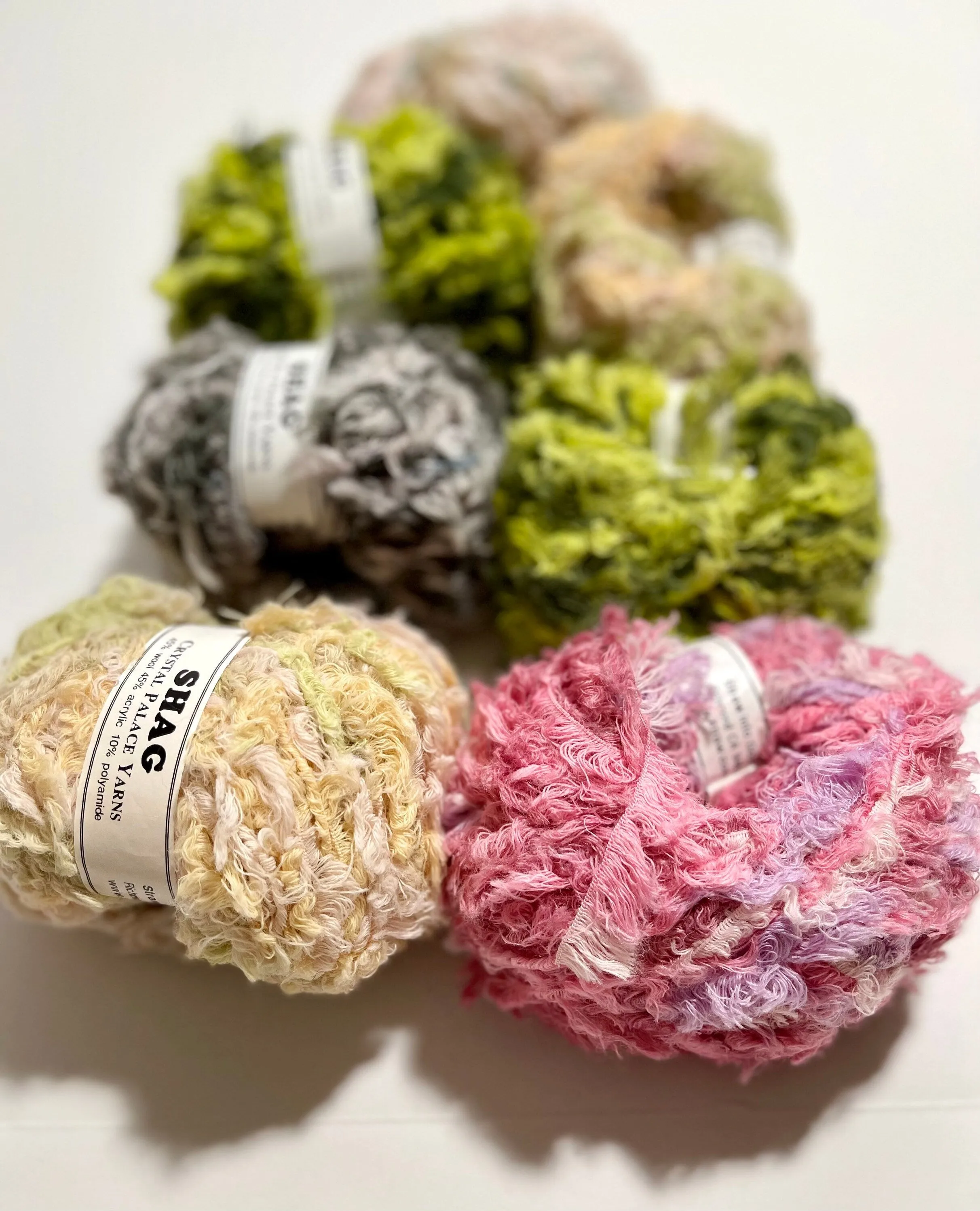 Christmas gift, Colourful Yarns, Junk Journal Yarn, Scrapbook Yarn, Art Grab Bag, Fluffy Eyelash Rainbow Ice Yarn, Novelty Fiber, Crafting