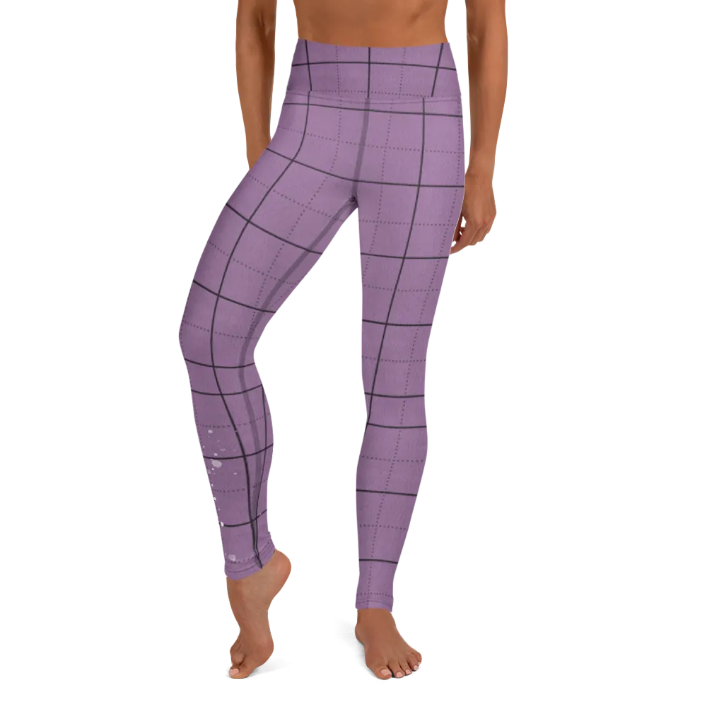 CRXWN | Drip or Dye | Plaid Season 1 Yoga Leggings Violet Purple