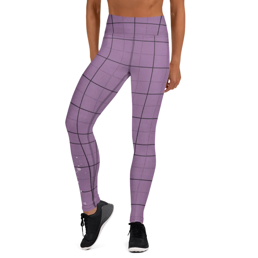 CRXWN | Drip or Dye | Plaid Season 1 Yoga Leggings Violet Purple