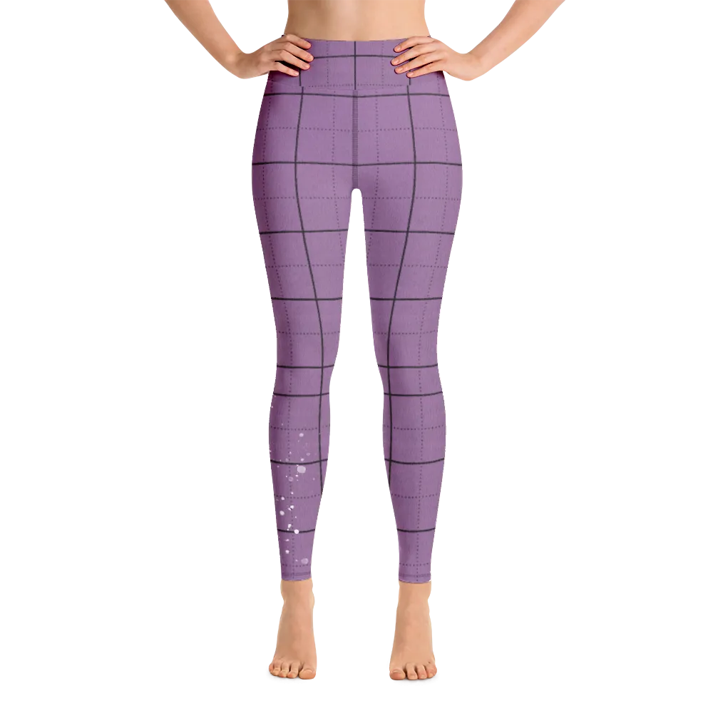 CRXWN | Drip or Dye | Plaid Season 1 Yoga Leggings Violet Purple