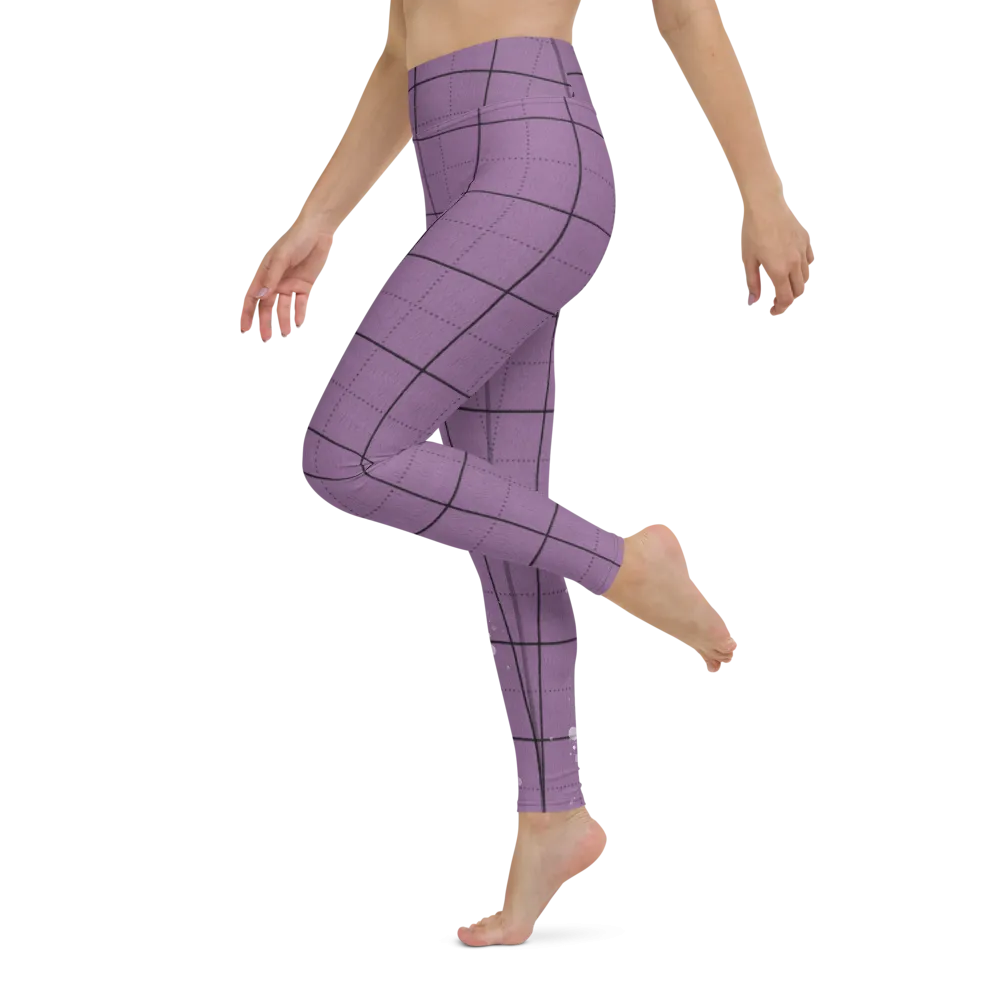 CRXWN | Drip or Dye | Plaid Season 1 Yoga Leggings Violet Purple