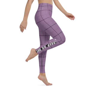 CRXWN | Drip or Dye | Plaid Season 1 Yoga Leggings Violet Purple