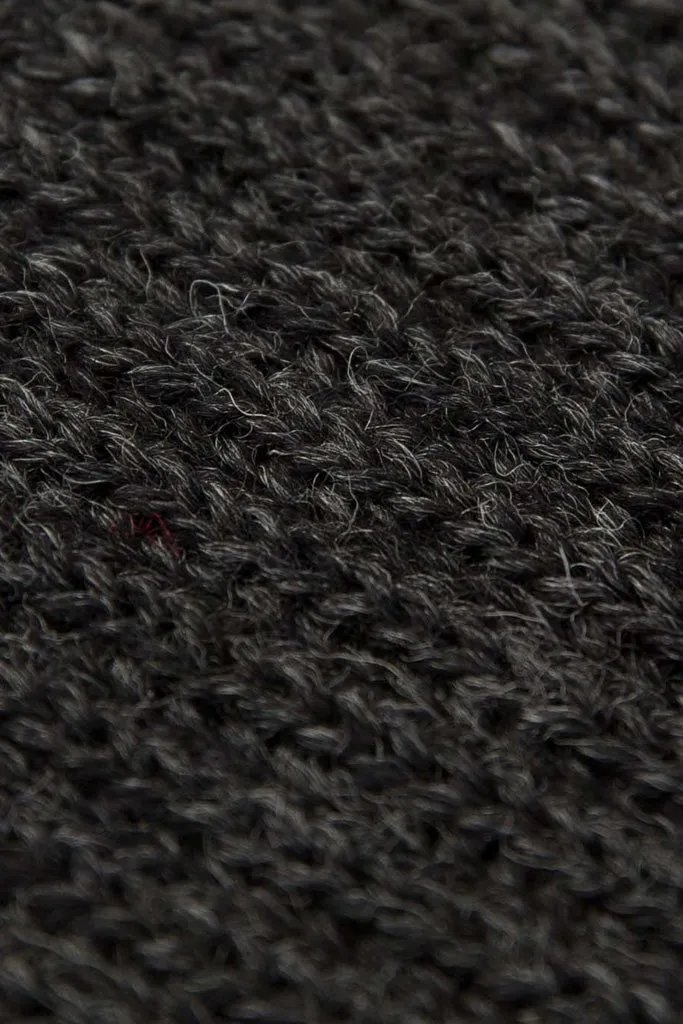 Dark Grey Knitted Scarf