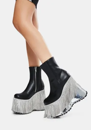 Dream Me Up Fringe Platform Boots