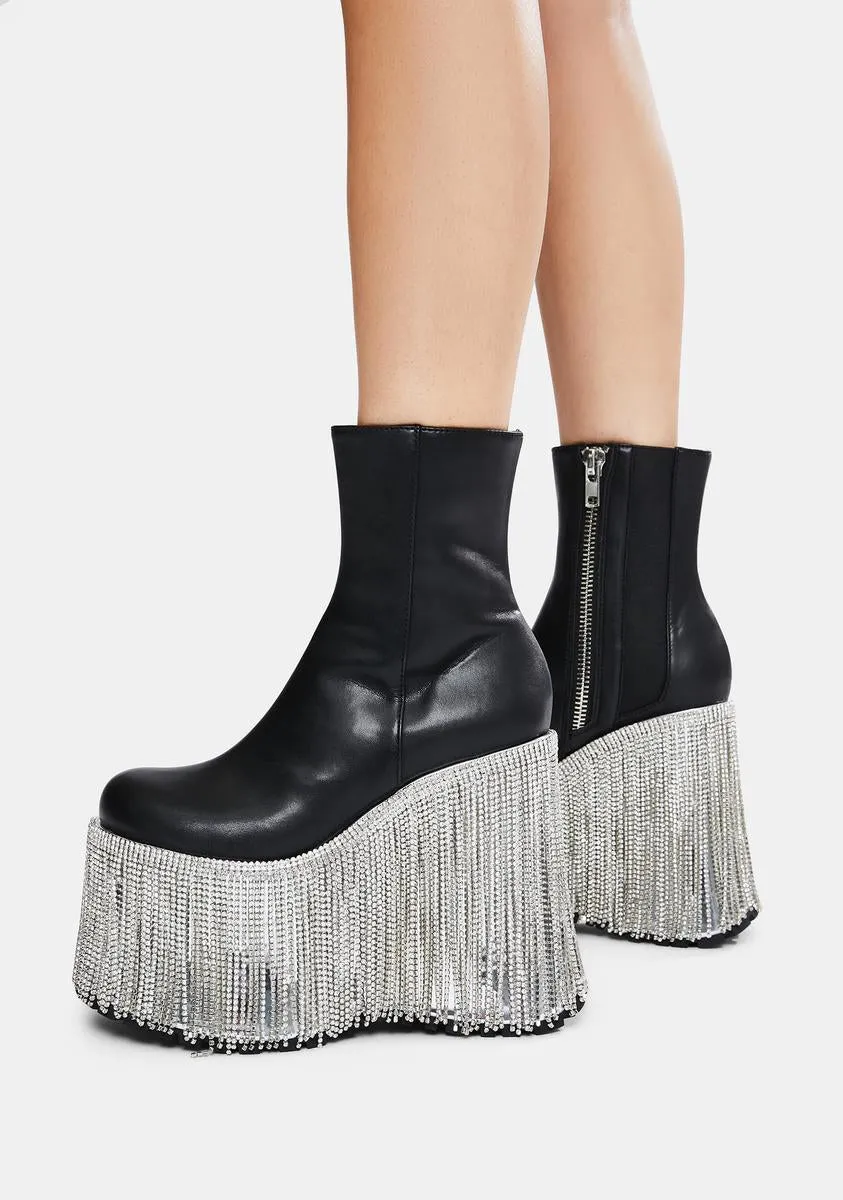 Dream Me Up Fringe Platform Boots