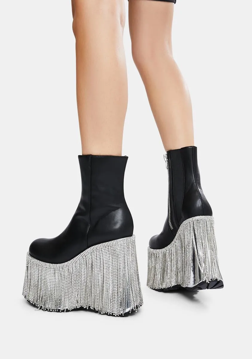 Dream Me Up Fringe Platform Boots