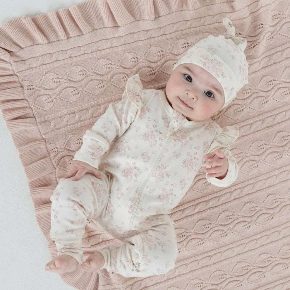Emmy Floral Zip Romper
