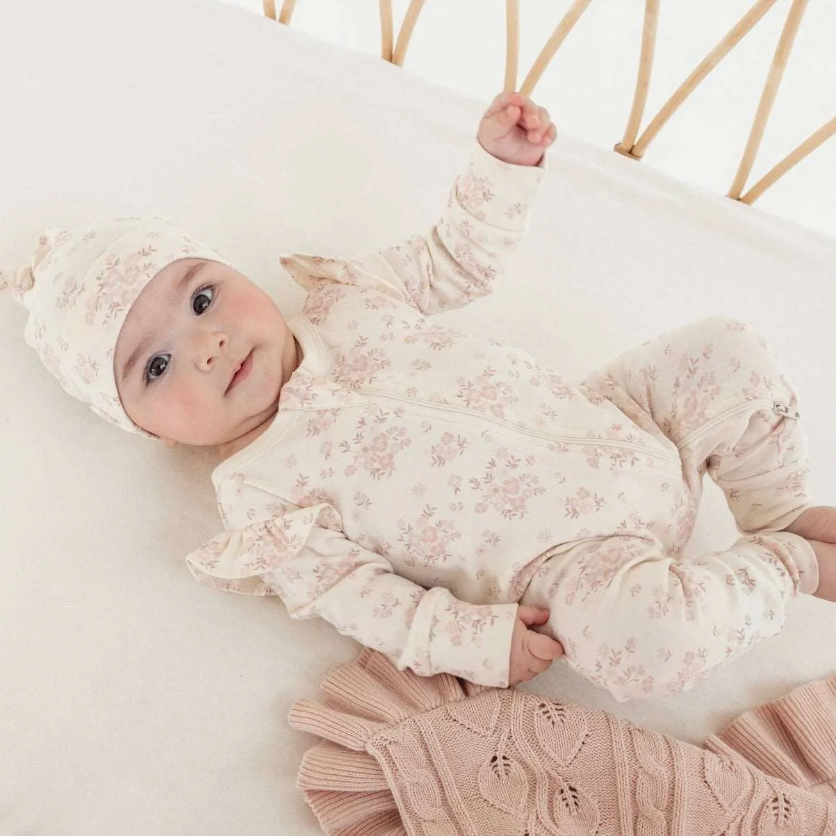 Emmy Floral Zip Romper