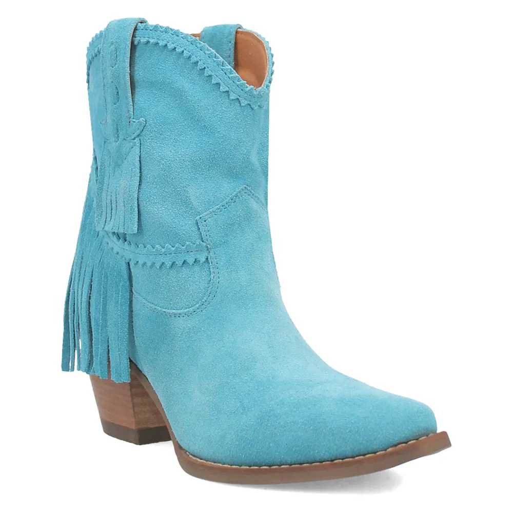 Fandango Fringe Snip Toe Pull On Cowboy Booties
