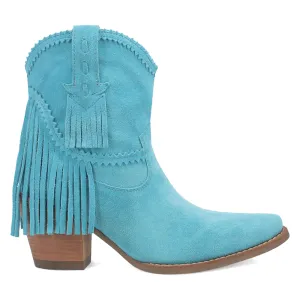 Fandango Fringe Snip Toe Pull On Cowboy Booties