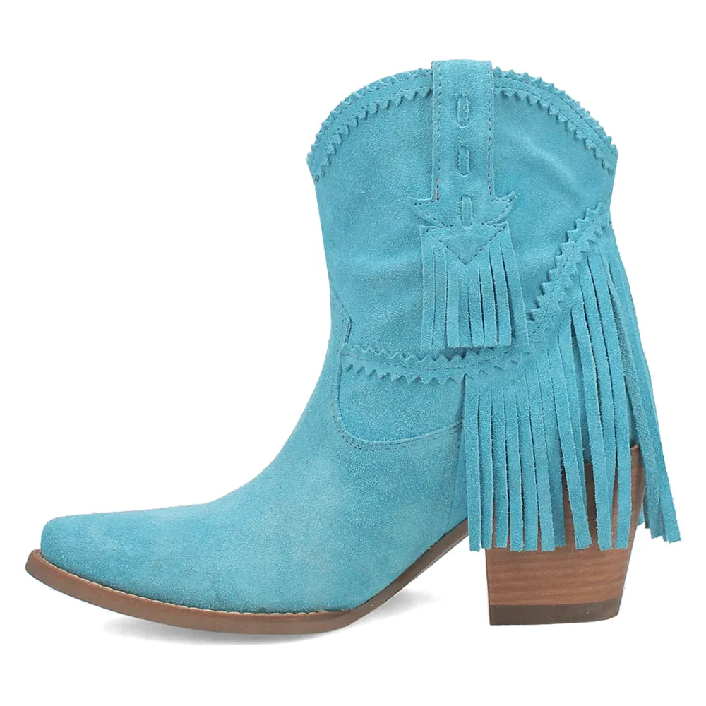 Fandango Fringe Snip Toe Pull On Cowboy Booties