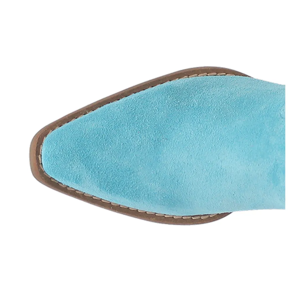 Fandango Fringe Snip Toe Pull On Cowboy Booties