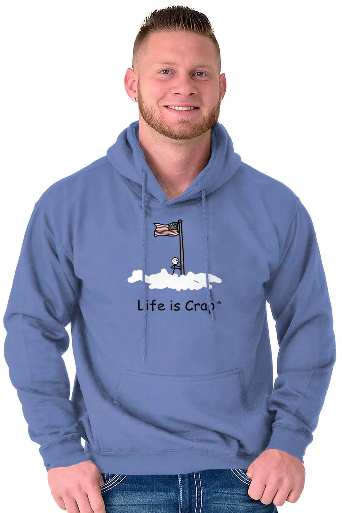 Flag Pole Tongue Hoodie