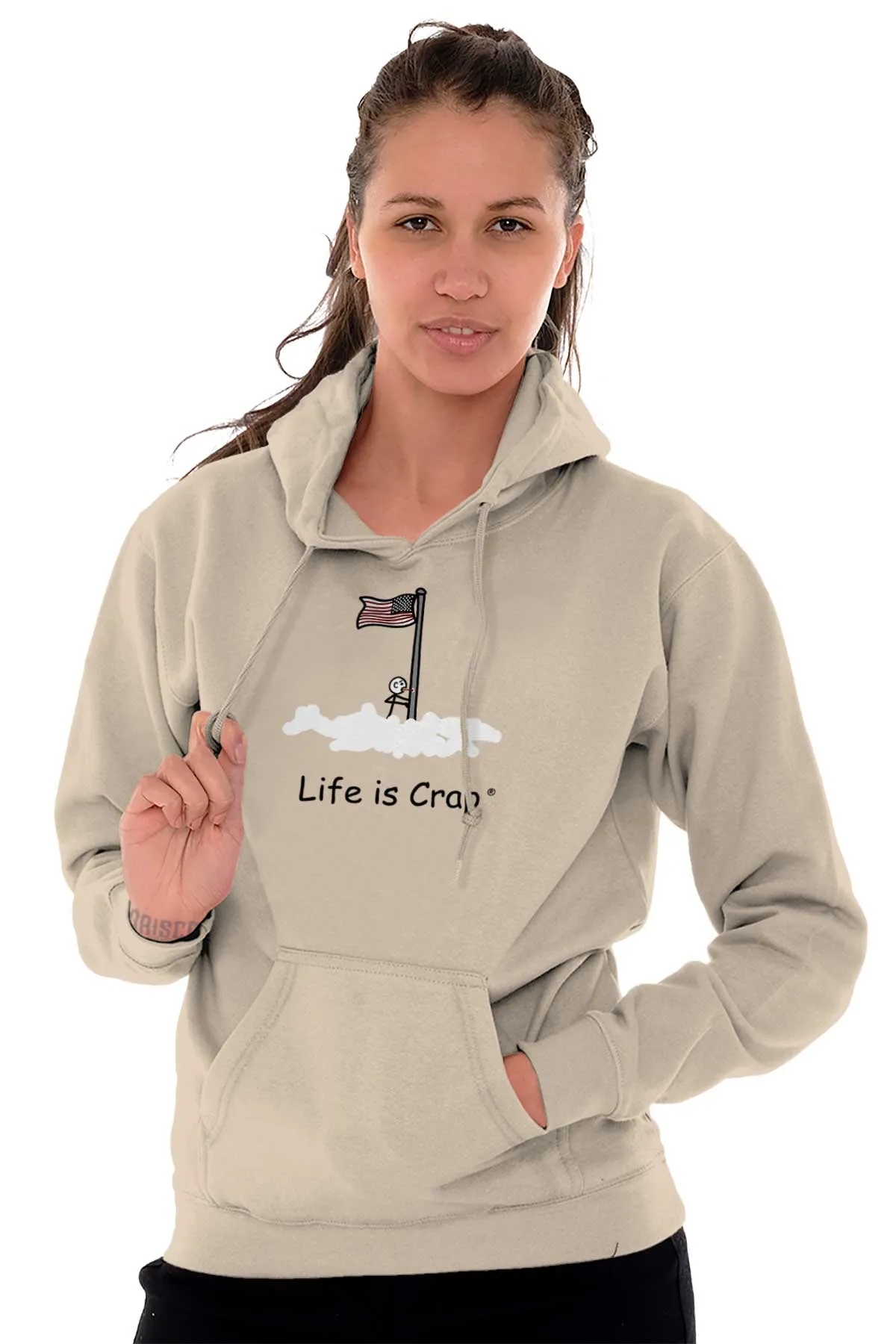 Flag Pole Tongue Hoodie
