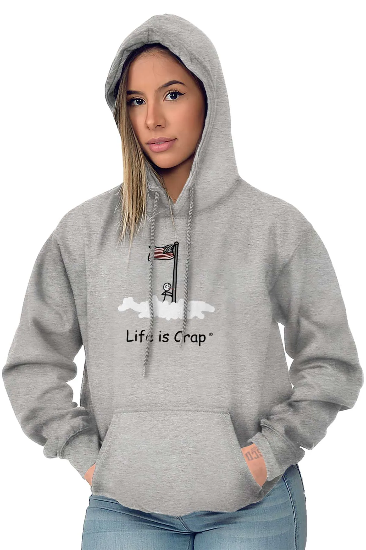 Flag Pole Tongue Hoodie