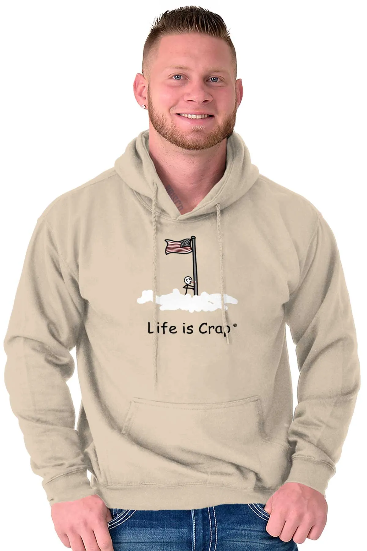 Flag Pole Tongue Hoodie