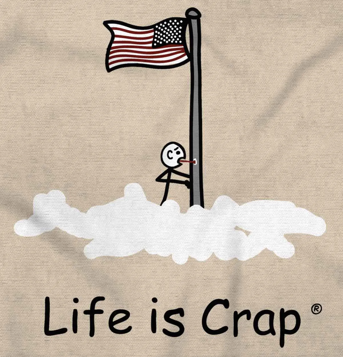Flag Pole Tongue Hoodie