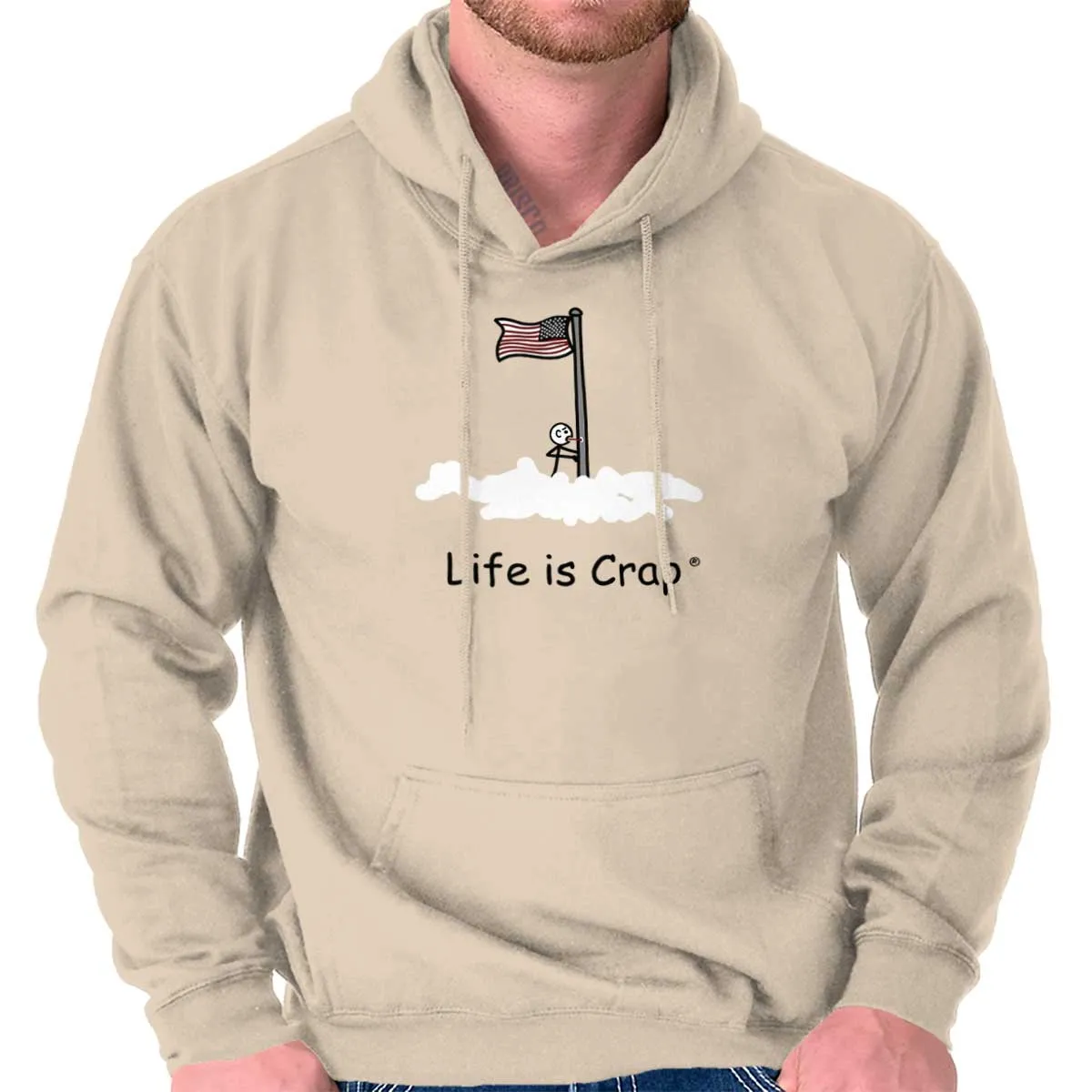 Flag Pole Tongue Hoodie