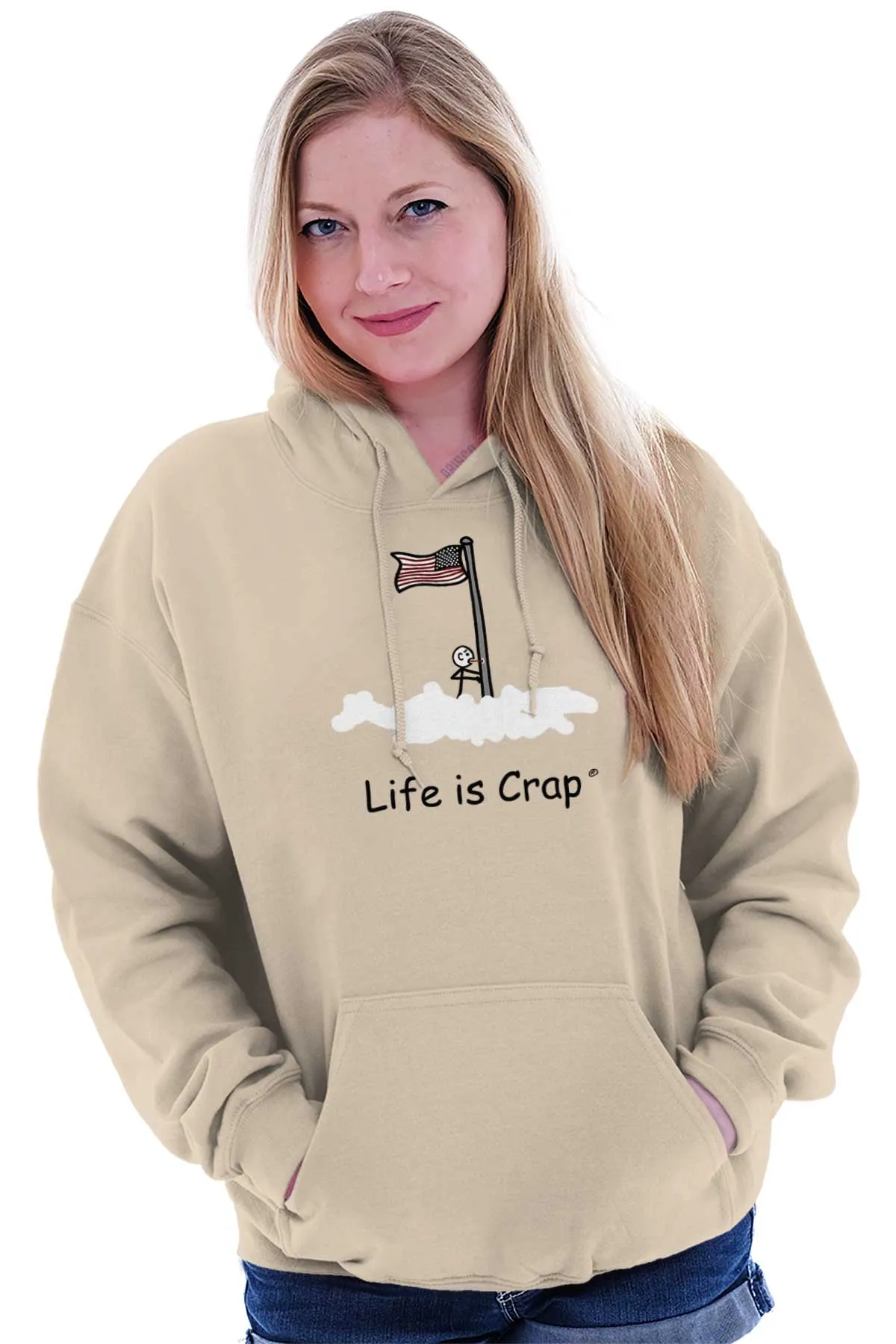 Flag Pole Tongue Hoodie