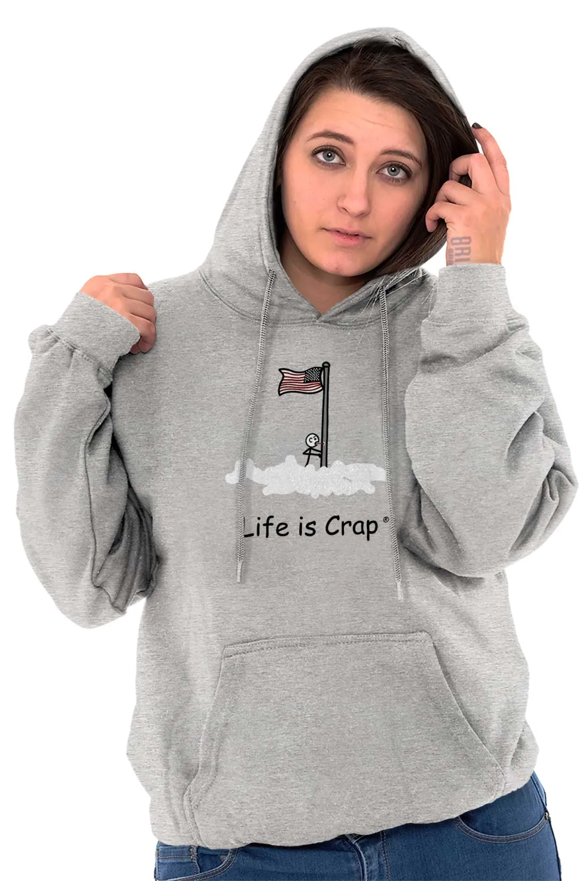 Flag Pole Tongue Hoodie