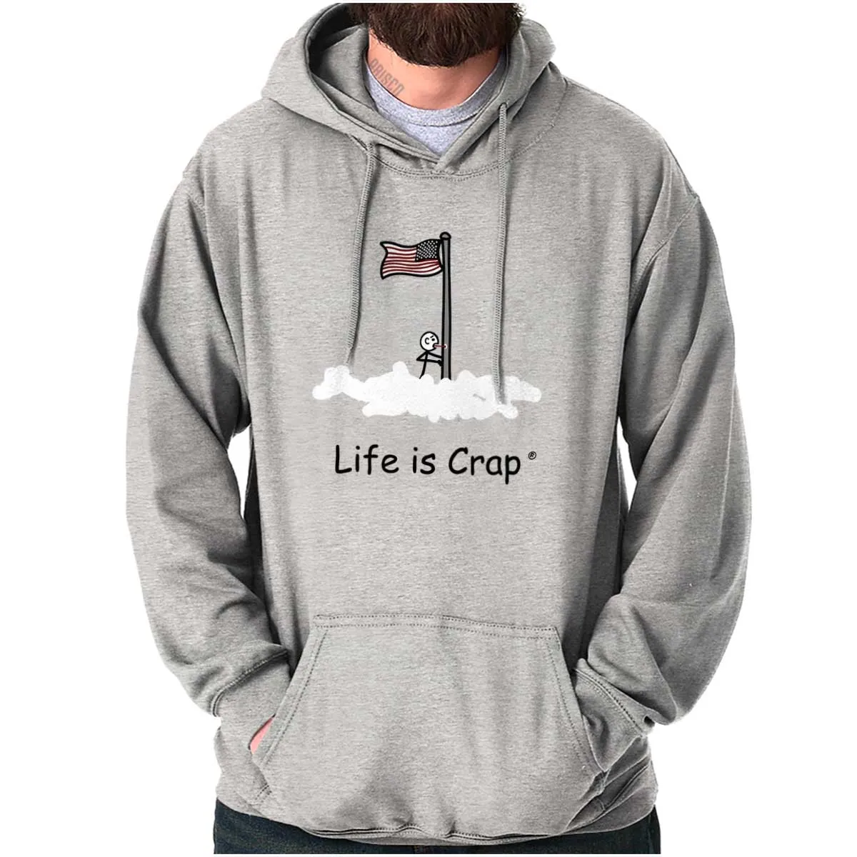 Flag Pole Tongue Hoodie