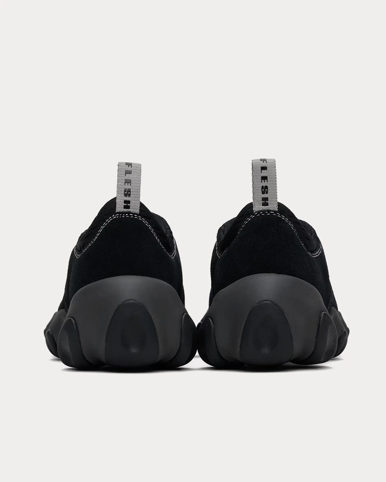 Flesh Black Slip On Sneakers