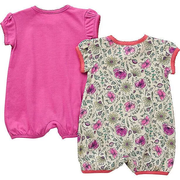 Girls' Short Sleeve Floral Romp 2-Piece Set CG9841