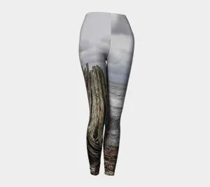 Gray Day Qualicum Beach Luxury Leggings