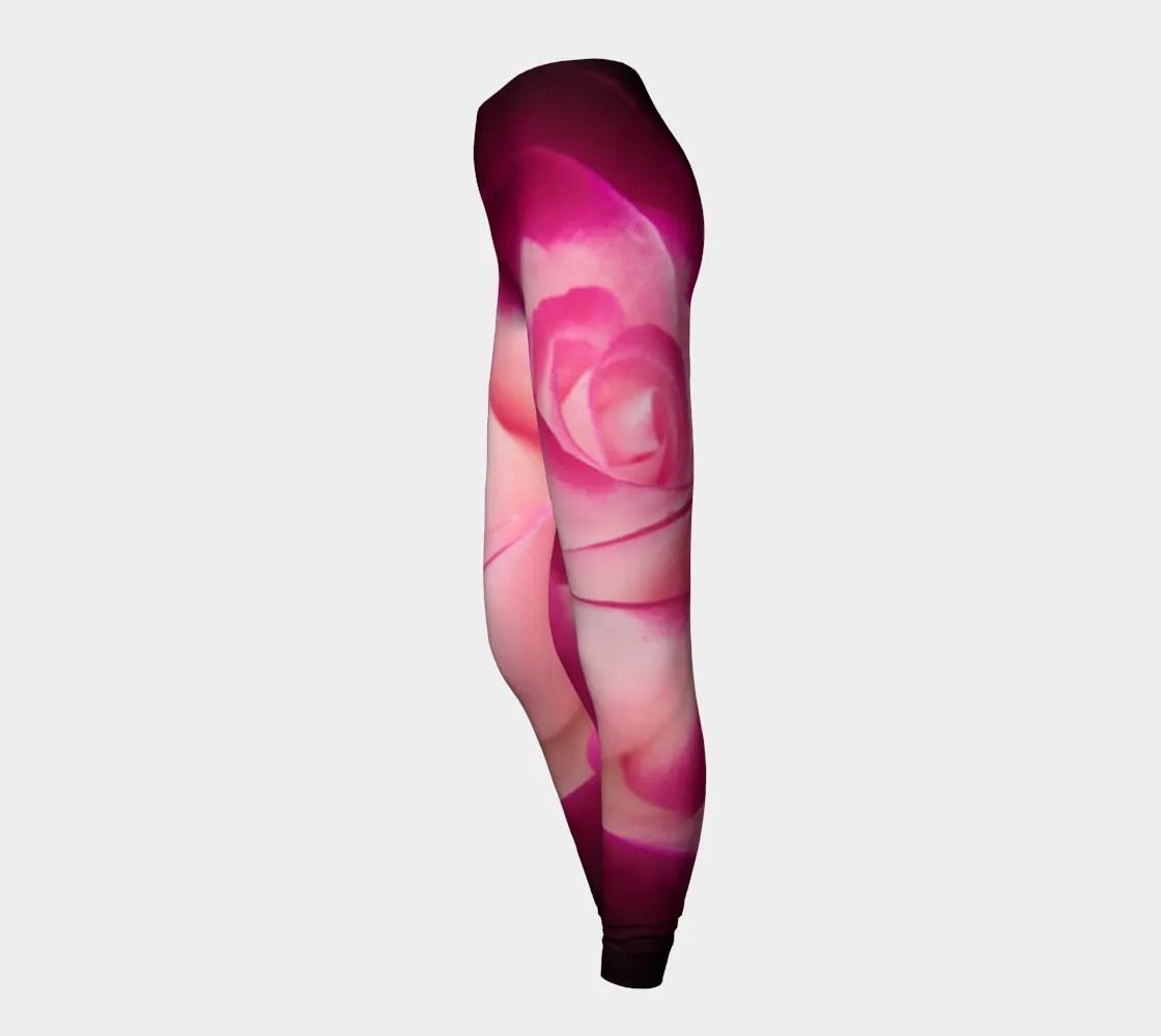 Illuminated Rose Luxury Leggings