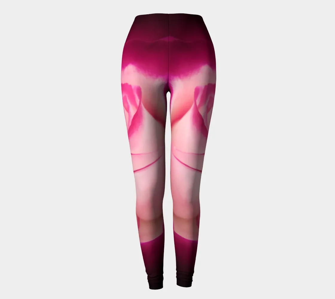 Illuminated Rose Luxury Leggings