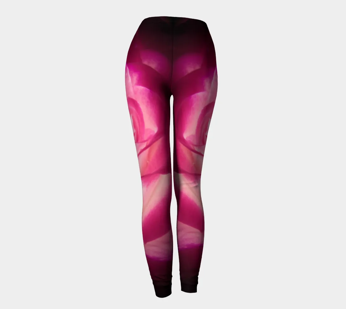 Illuminated Rose Luxury Leggings