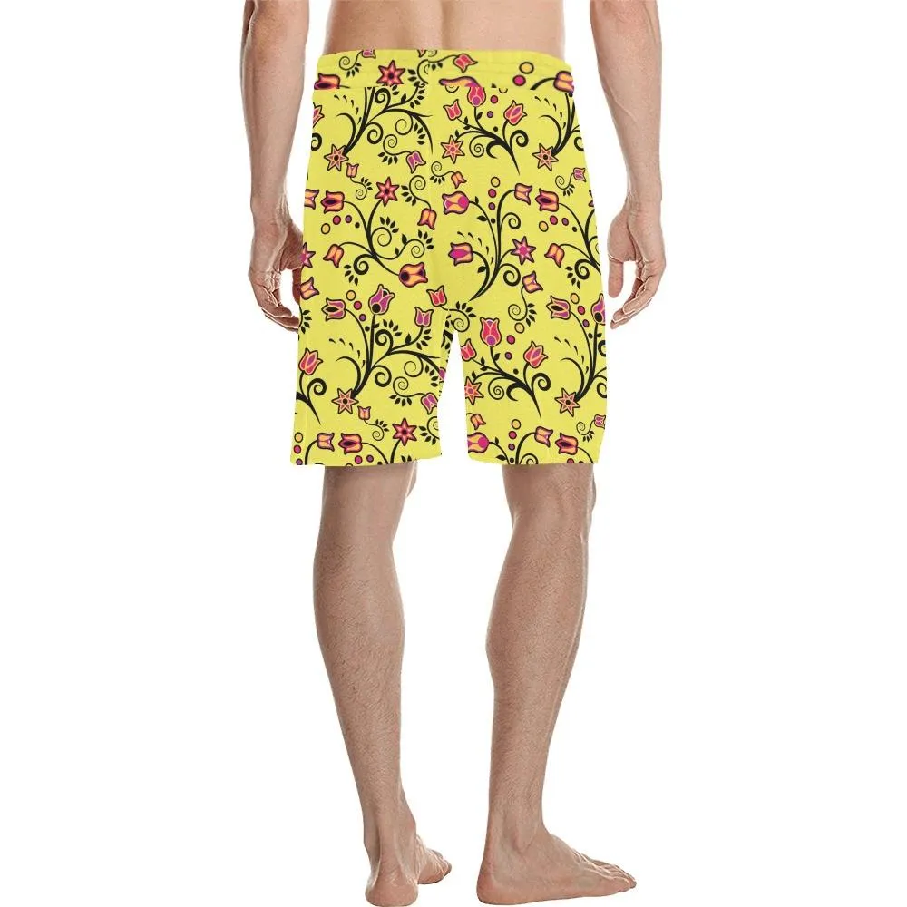 Key Lime Star Men's Casual Shorts