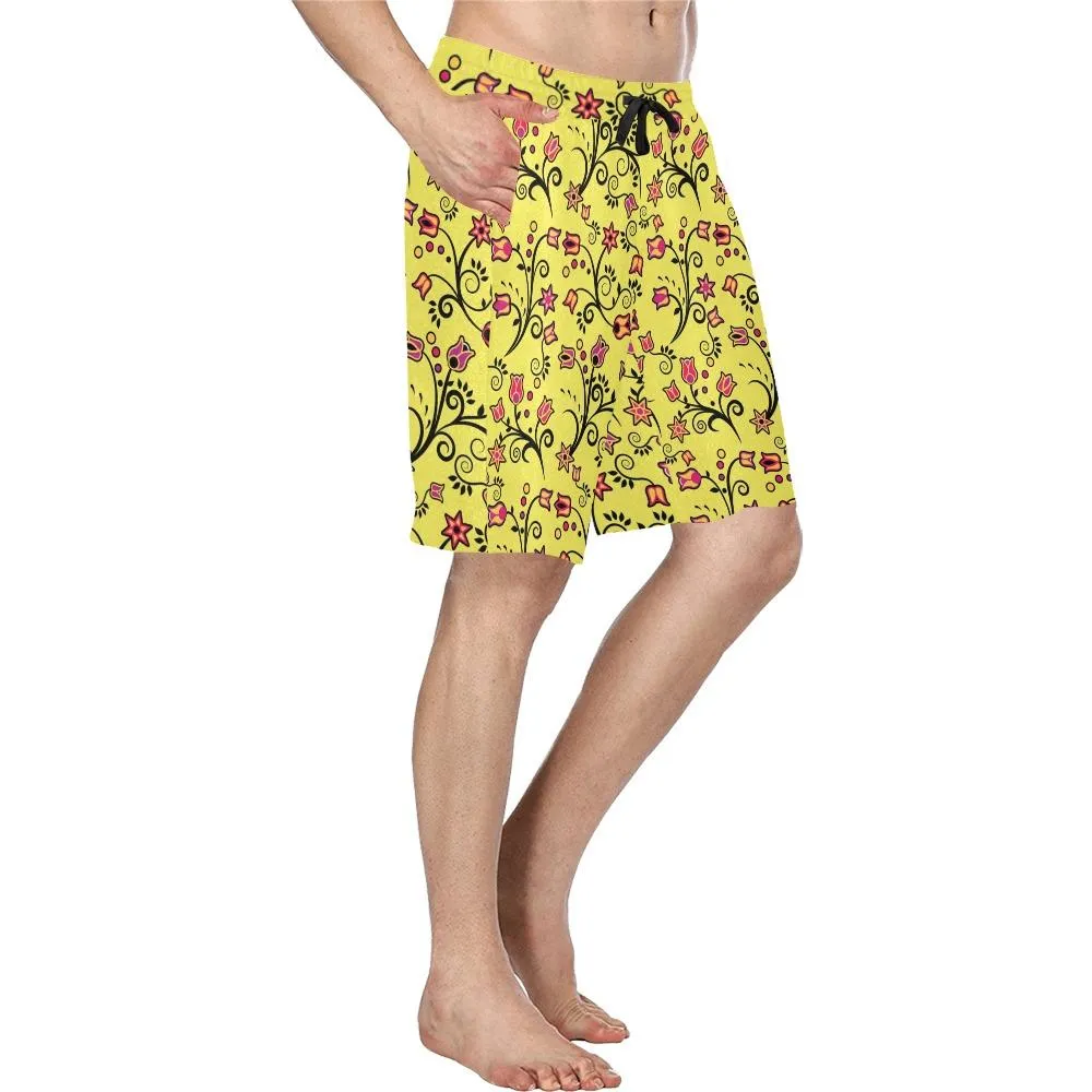 Key Lime Star Men's Casual Shorts